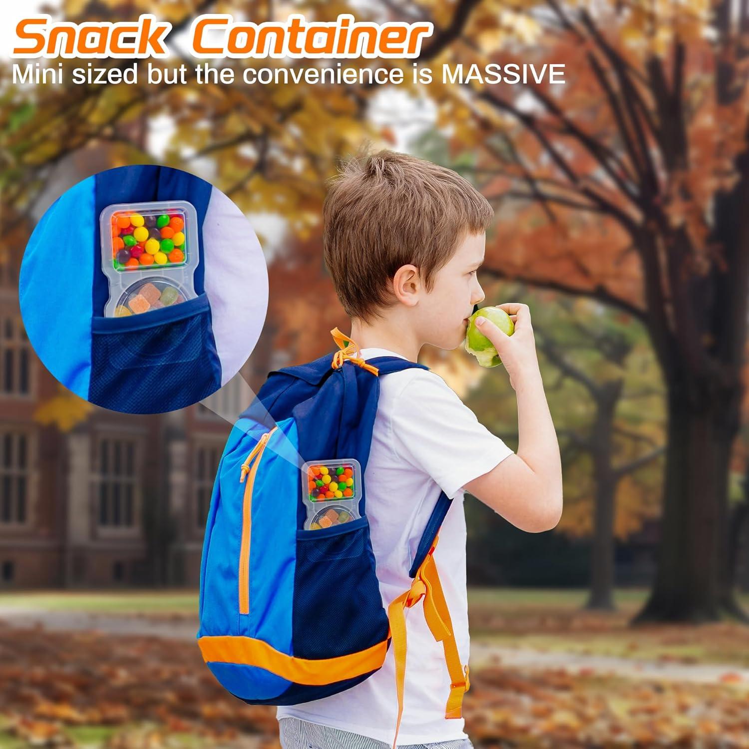 40 Pack Reusable Snack Containers 2 Compartment with Lids Mini Sauce Boxes Lunchable Container for Kids Adults Traveling Going Out Home School Office Picnic Daily Use