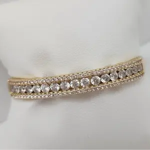 Gold Laminated Bangle 7” ( it opens )