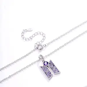 18K Gold Plated KPop Light Stick Necklace |   Dainty CZ Bangtan Jewelry |   Aesthetic OOTD