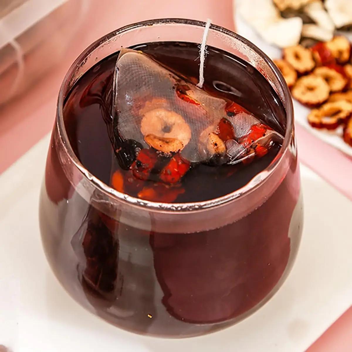 FANDAO Natural Ginseng For Mulberry Herbal Tea Six Treasures Blend Kidney Cleanse Detox Bags For Men Women Health Preservation