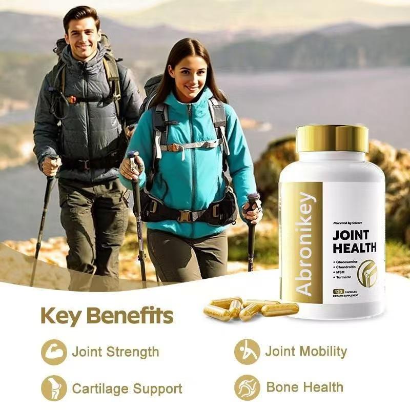 Joint Health Supplement for Women & Men with Glucosamine, Chondroitin, MSM & Turmeric - 120 Capsules