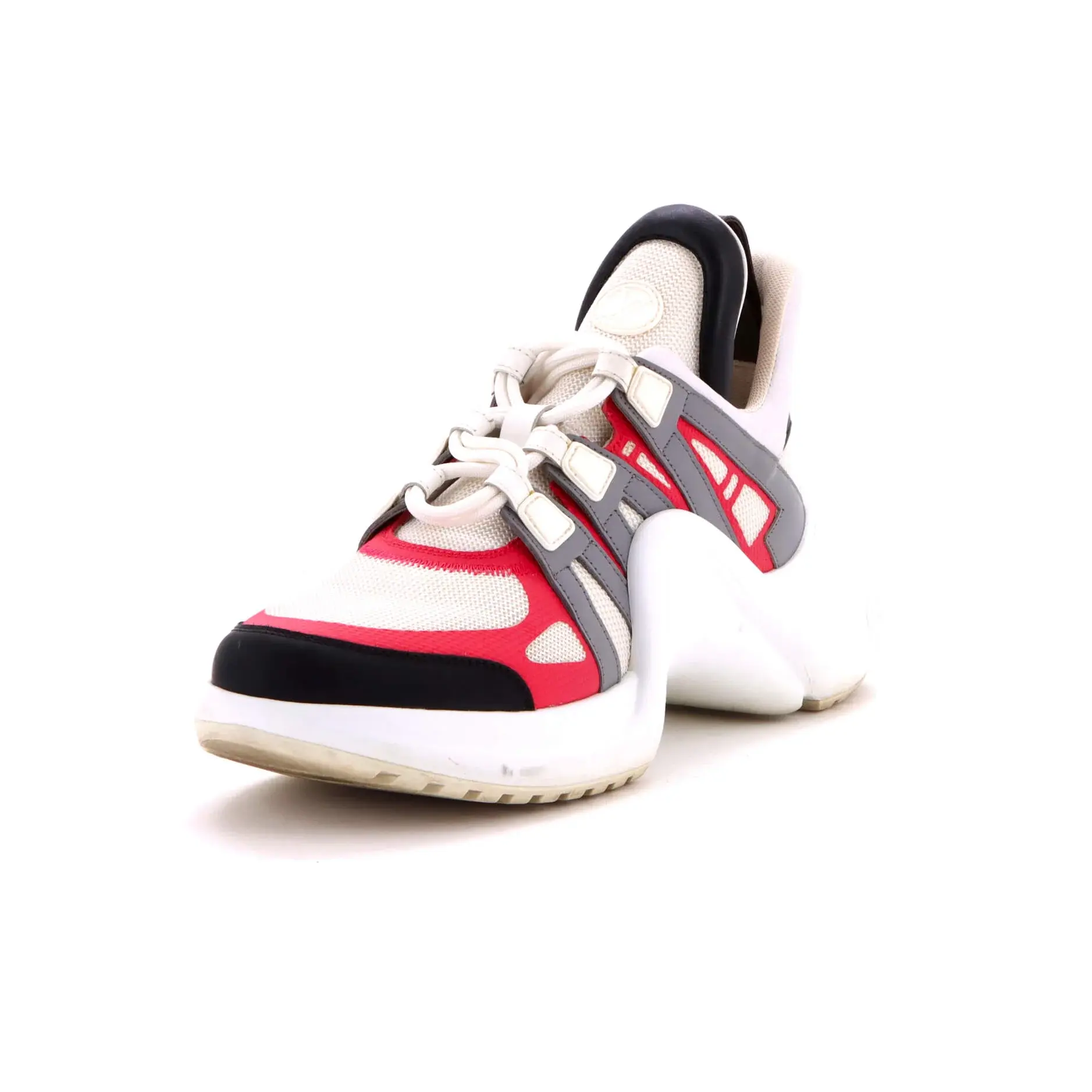 Pre-owned Louis Vuitton Women's LV Archlight Sneakers Fabric and Leather by Rebag