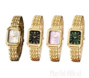 Elegant Women's Watch – Small Luxury Analog Quartz, Removable Alloy Strap, Adjustable Band, Rectangular Square Dial, Perfect For Casual Or Business Wear, A Great Gift Option,Valentine's gift