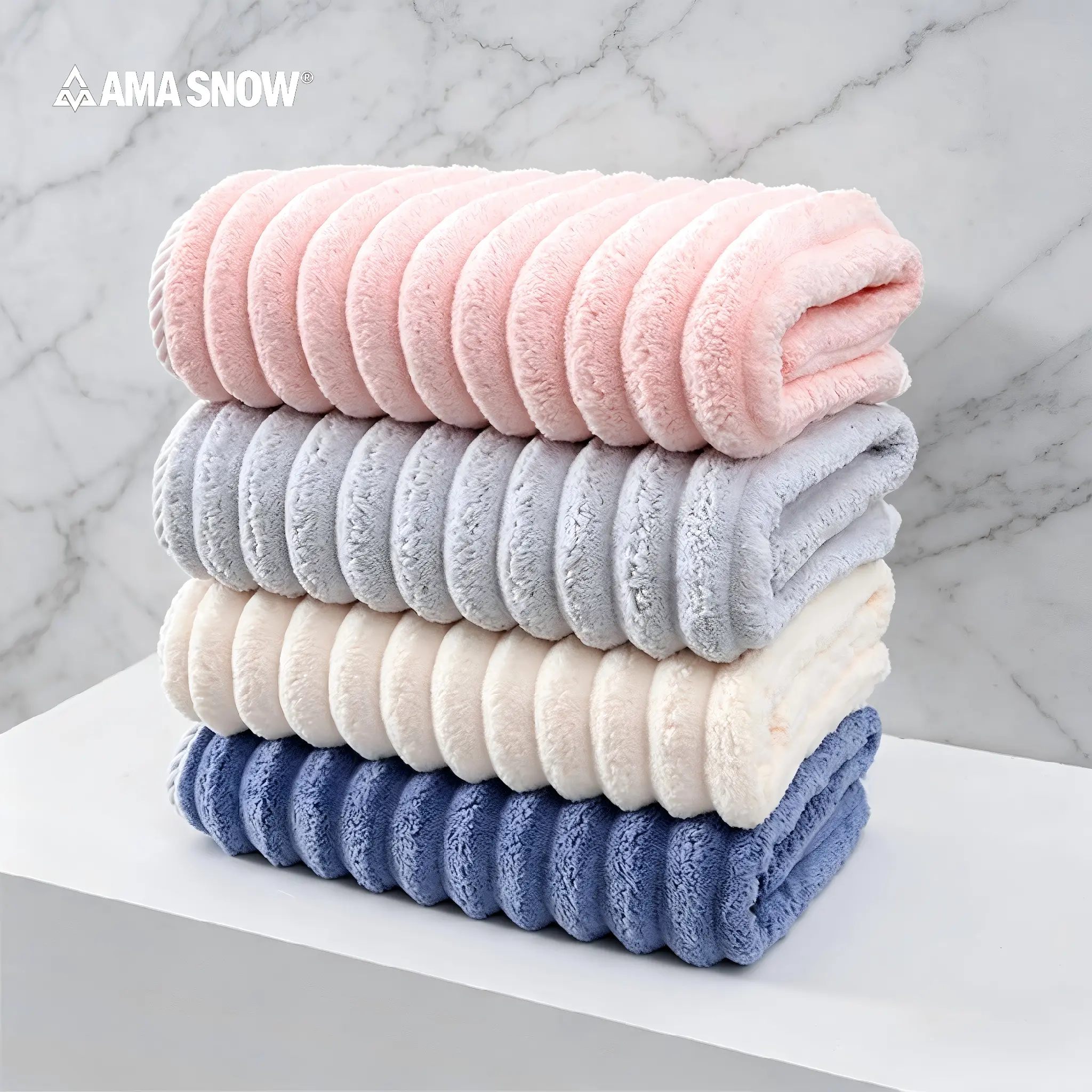 Ama Snow-Soft Microfiber Bath Towel Set, 4 Counts/set Colorful Water Absorbent Towel, Suitable for Beaches, Bathrooms, Camping, Spas, Fast Drying, Lightweight Soft Towel, Suitable for Gym, Travel and Daily Comfort, Premium Bath Towels