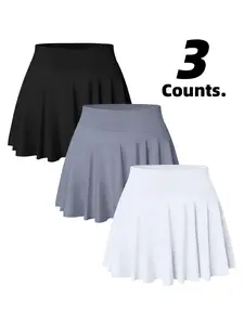 Breathable Quick-Dry Sports Skirt, Anti-Exposure Tennis Fitness Yoga Skirt, Slim-Fitting, Multi-Colors, Suitable for All Seasons