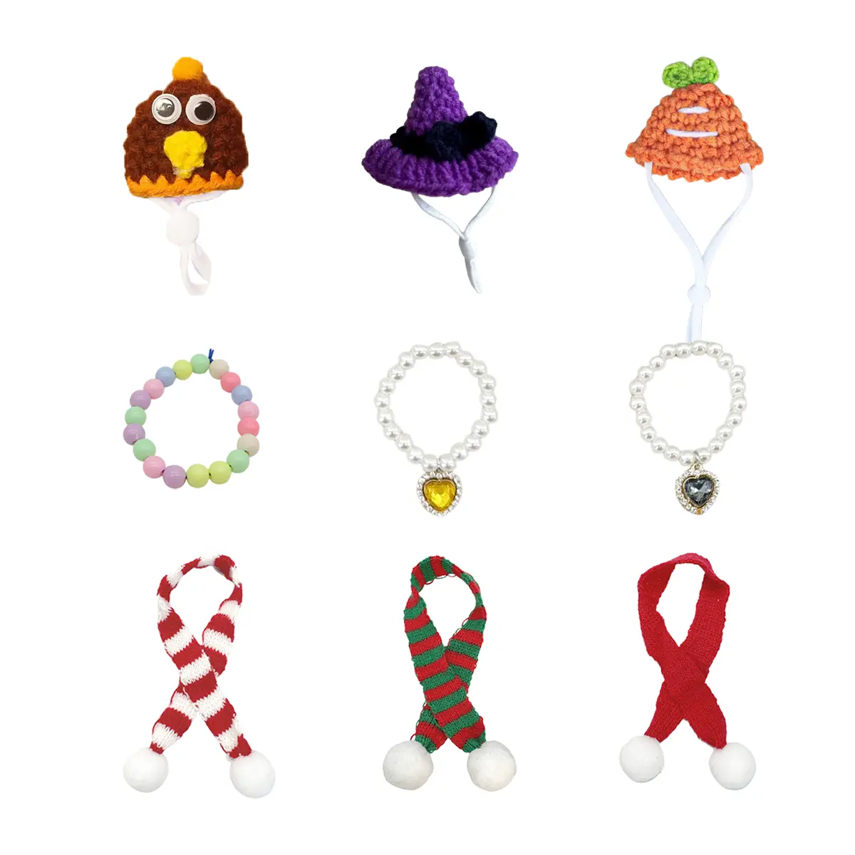 Desk Goose Accessorries Tiny Hat Necklace Scarf Perfect Christmas Gift Homewarming Gift