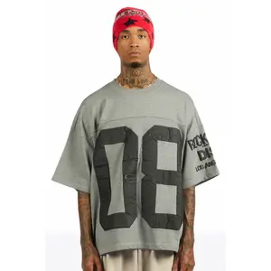 Outline Heather Grey French Terry T-Shirt