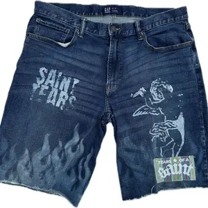 “Saint Fear” Denim Shorts