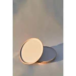 River Dinner Plate | White Speckle (Set of 4)