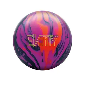 Ebonite PRE-DRILLED Entity Bowling Ball - Black/Magenta/Orange(This item includes a free Bowlerstore Rubber Shammy- Colors will vary for the shammy)