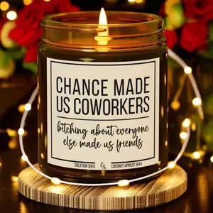 Chance Made Us Coworkers Bitching About Everyone Made Us Friends Candle Coworker Friend Best Friend At Work Gift New Job Leaving Job