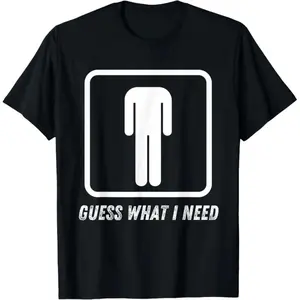 MONO LABEL Guess What I Need Head Headless Man T-Shirt Printed Shirt