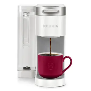 Keurig 66 oz K-Supreme Coffee Maker White Single-Serve K-Cup Pod Brews Iced No
