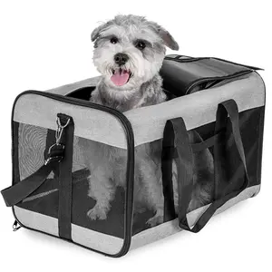 Foldable Pet Carrier Bag, Airline Approved Pet Carrier Bag, Pet Travel Bag, Dog & Cat Accessories, Easy Entry & Exit Pet Handbag