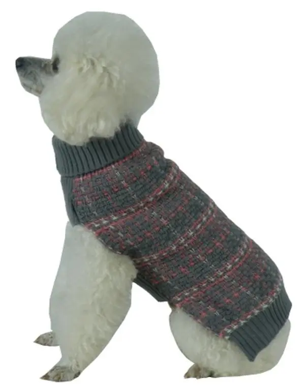 Vintage Symphony Static Fashion Knitted Dog Sweater, Medium
