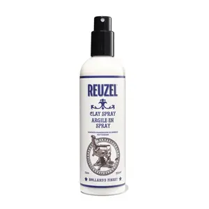 Reuzel Clay Spray - Matte Finish Texture Enhancer for Fine Hair - Light Hold No Shine Water Soluble - Tames Frizz Adds Volume - Ideal for All Hair Types