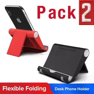 Universal Foldable Desk Cell Phone Holder Mount Stand for Samsung iPhone 2 Pack