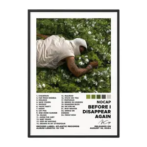 Before I Disappear Again by NoCap Album Poster No Frame / Album Cover Poster / Music Gift / Music Wall Decor / Album Art / Decor Home