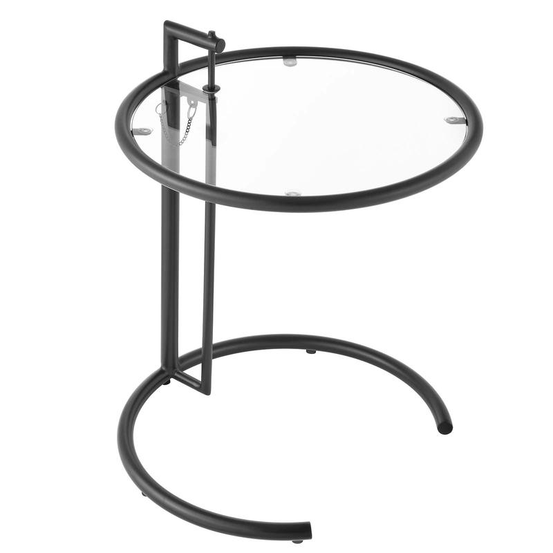 Modway Eileen Gray Metal Side Table in Black