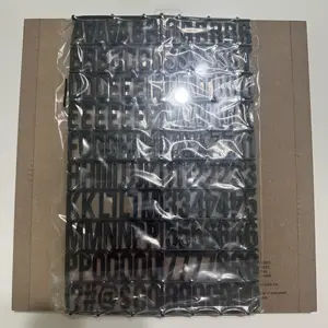 10×10 Wooden Letter Board with Black Letter Sheet – Message Board Home Decor