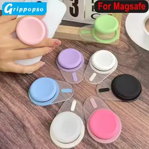 Magnetic Silicone Cellphone Grip Tok Griptok For IPhone 17 16 15 14 13 12 Series Magnetic Phone Socket Pocket Phone Holder