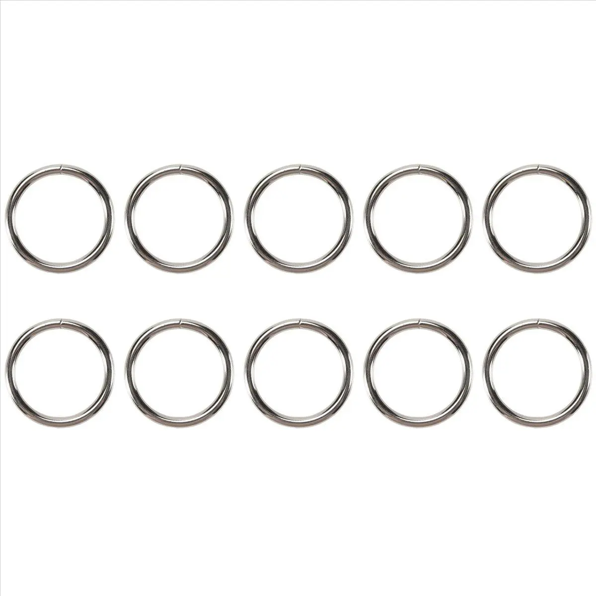 Metal Macrame Rings 2 Inch for Macrame Plant Hangers Macrame Kit 10 Pack Metal O Rings Buckle for Macrame Craft Ring