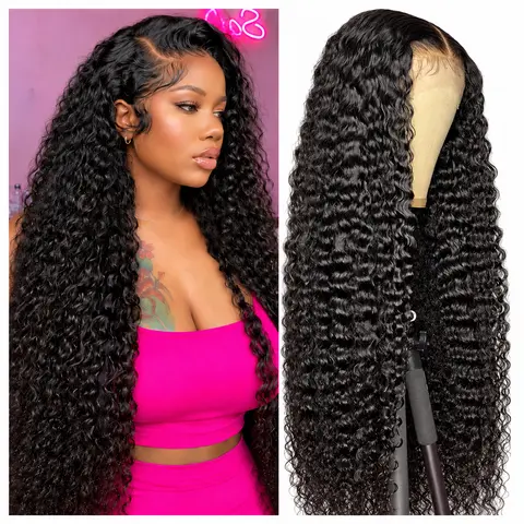 [Live Only & Black Friday Deals Early]  13x6 Deep Wave Lace Front Wigs Human Hair HD Transparent and 13x4 Lace Frontal Wigs Human Hair for Women Deep Curly Lace Front Wig Pre Plucked with Baby Hair