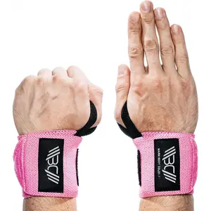 - Weightlifting Wrist Wraps for  , Powerlifting, Deadlift, Gym, Workout, Exercises & Fitness, Heavy-Duty Wrist Support, Thumb Loop