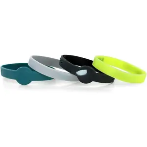 Silicone Bracelets, 4-Pack