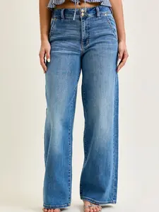 Judy Blue Classy Trouser LIGHT High Waist Wide Leg Jean
