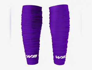 We Ball Sports Football Scrunch Leg Sleeves (Purple)