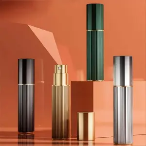 Refillable Perfume Bottle, Portable Empty Perfume Atomizer Pump, Mini Pocket Size Perfume Bottle for Men and Women