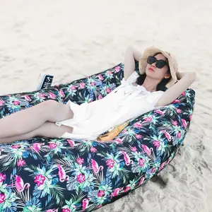 Portable Inflatable Lounger Air Sofa - Waterproof & Anti-Leakage Design - Ideal Beach Chair for Camping, Hiking & Festivals