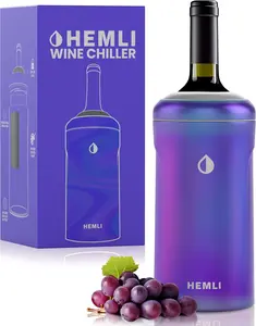 Wine Bottle Insulator Sleeve, Wine Chiller, Wine Bottle Chiller, Wine Bottle Cooler, Wine Chiller Sleeve, Wine Cooler Holder, Champagne Bottle Chiller, Wine Gift Ideas for Women (Iridescent) Hemli