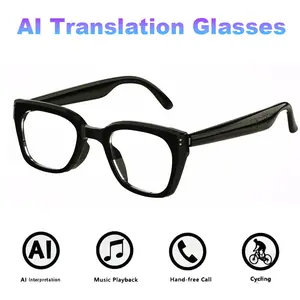 PENGTENG Multifunctional Smart Glasses, Bluetooth-compatible Headphones & Sunglasses, Music Playback, Microphone & Speaker, Voice Calls, Ideal for Cycling, Travel, Office