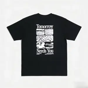 Tomorrow Needs You Mental Health T-Shirt, Retro Nature Photo Collage Graphic Tee, Oversized Cotton Top, Suicide Prevention Streetwear, Inspirational Hope Shirt for Men Women, Unique Gift for Mental Health Advocates