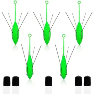 5 PCS Sputnik Sinker Fishing Weights - Heavy-Duty Long Tail Spider Sinkers for Saltwater Surf Casting, Catfishing, Beach Adventures in Ocean Sea Sand