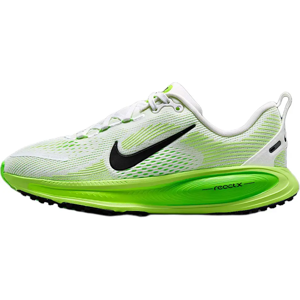 Nike Vomero 18 Anti Slip Wear Resistant Low Top Kids'' Running Shoes White Green Durable Non-slip HQ2157-101