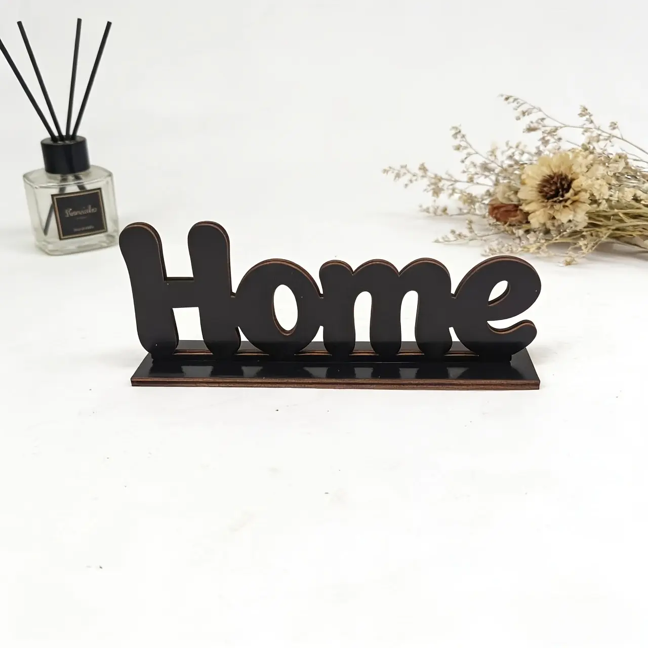 Wooden Home Letter Decor, Vintage Style Desktop Decoration, Home Letter Sign, Nordic Home Decor, Office Desk Photo Prop