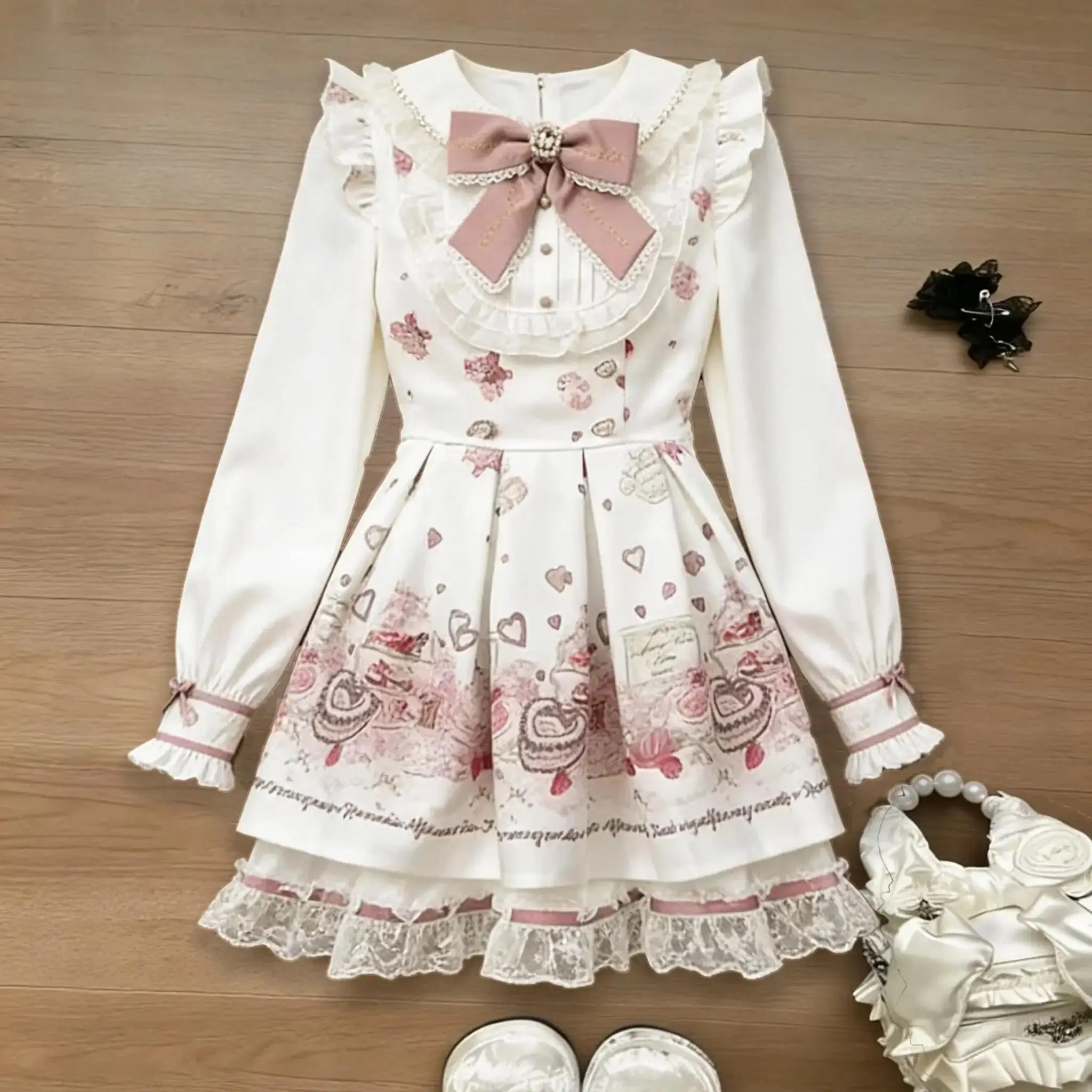 3733 White Dress Set