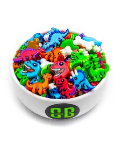Dinosaur Bead Soup - Random Mix of Colorful, Original Dinosaur Beads by Weight