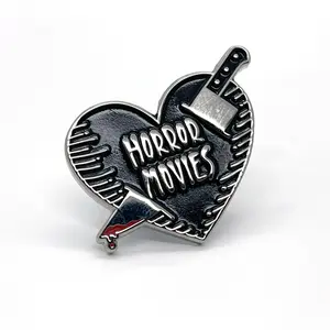 Horror Movie "Knife In The Heart" Enamel Pin
