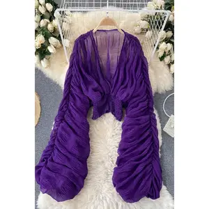 You Draped Chiffon Blouse