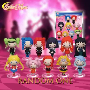 Official Sailor Moon 3D Cartoon Anime Character Keychain, Mystery Blind Bag Surprise Gift, Perfect for Christmas & Birthdays
