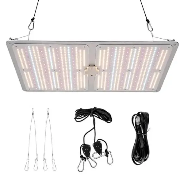GARVEE 300W Power LED Grow Light, Full Spectrum with Red & IR, Dimmable Quantum Board Plant Light for Indoor Plants Seedling & Veg, 15.75×23.62in, 120V US Plug