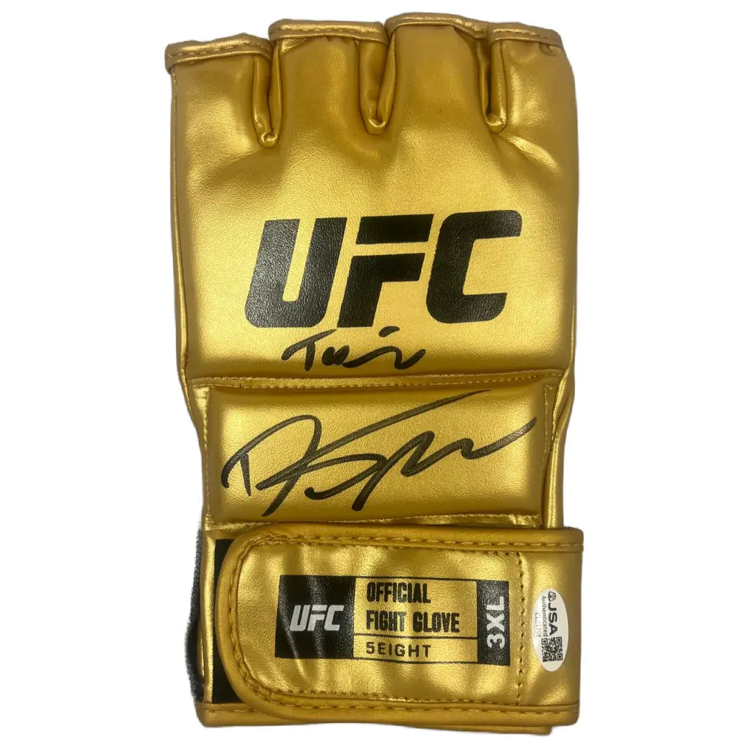 Dustin Poirier Signed UFC Gold Glove- JSA Authenticated