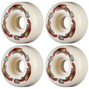 Powell Peralta Skateboard Wheels 52mm x 31mm Dragon Formula 93A V1 Shape Off White