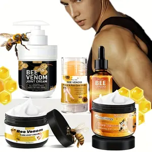 Rozino Bee Venom Skin & Joint Care Set – 5 - Piece Hydration Magic!Moisturize, Soothe & Firm.With Eye Cream, Joint Cream & More.Ideal for All - Round Care.Transform Your Routine