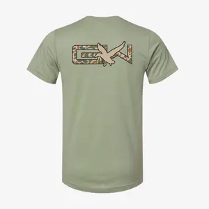 GW Flight Old School Graphic Tee | Heather Green