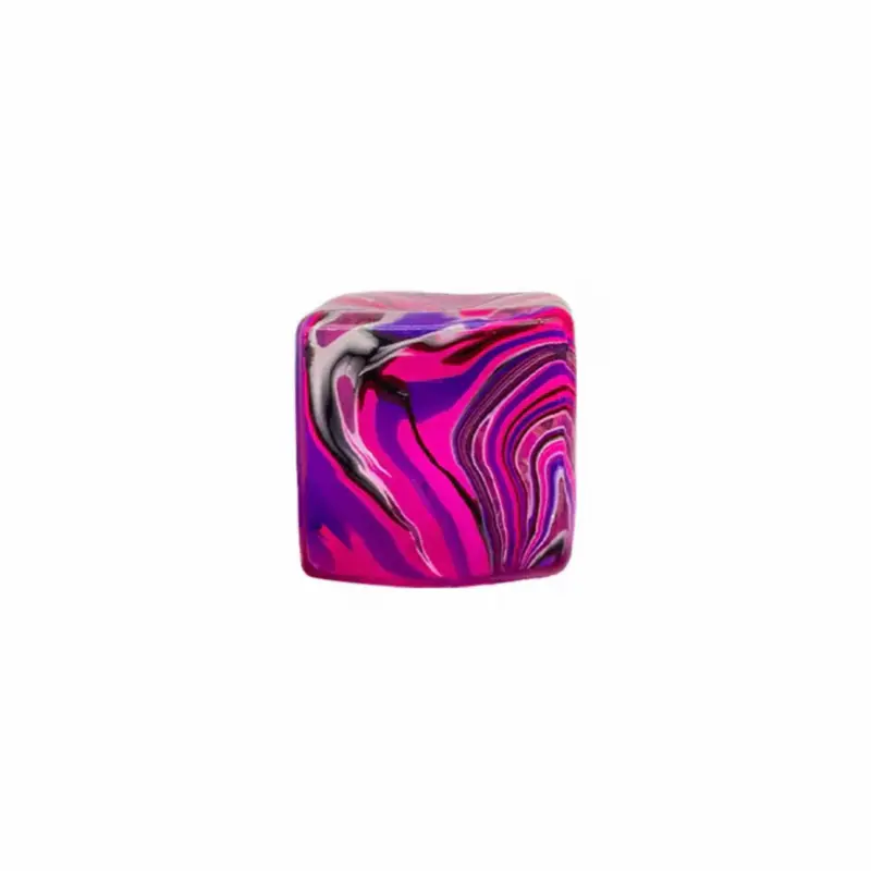 Cube Squeez Ball, Purple Multicolor Stress Relief Fidget Toy for Adults, Durable Soft Sensory Hand Toy